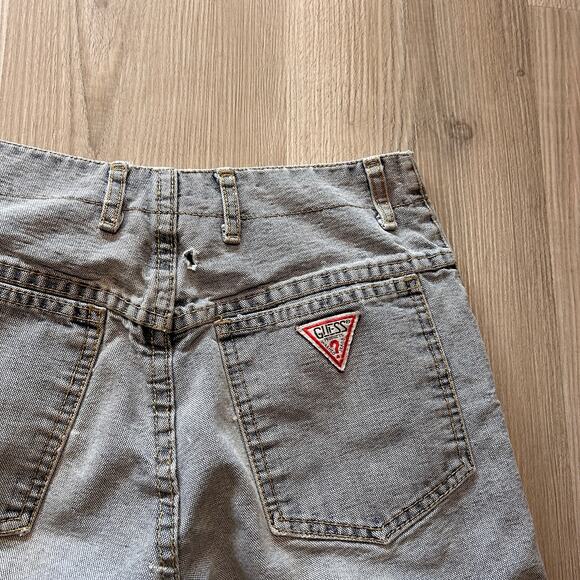 Women's Vintage 90's Guess Georges Marciano Denim Cut Off Button Fly Jeans 26x17 - Picture 6 of 6